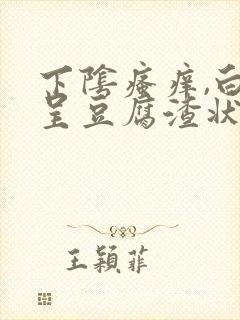 下阴瘙痒,白带呈豆腐渣状