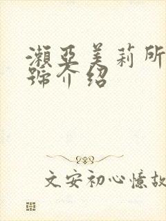 濑亚美莉所有番号介绍