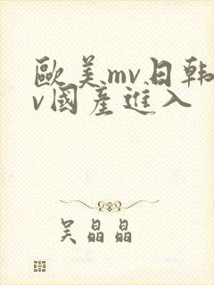 欧美mv日韩mv国产进入