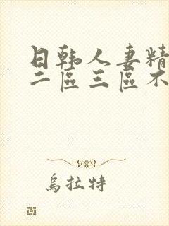 日韩人妻精一区二区三区不卡封面