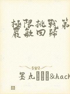 极限挑战第八季严敏回归