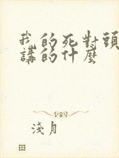 我的死对头小说讲的什么封面