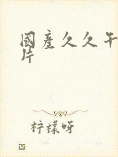 国产久久午夜毛片