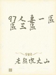 97人妻一区二区三区