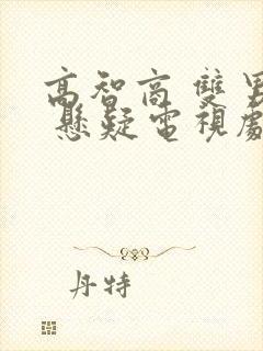 高智商 双男主 悬疑电视剧封面