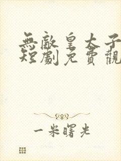 无敌皇太子武元短剧免费观看全集