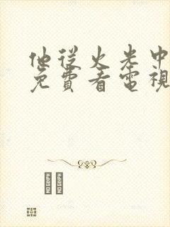 他从火光中走来免费看电视剧