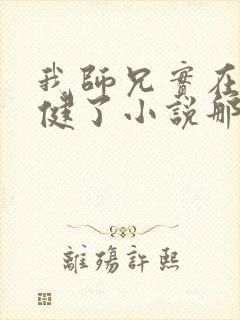 我师兄实在太稳健了小说那里可以看