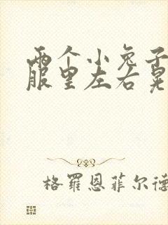 两个小兔子在衣服里左右晃