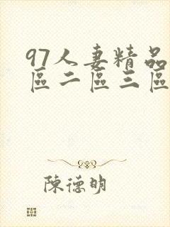 97人妻精品一区二区三区网站