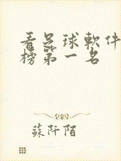 看足球软件排行榜第一名