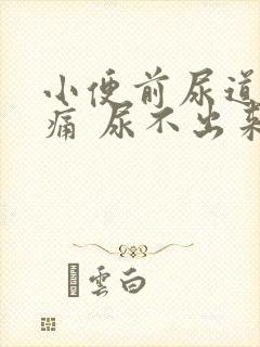 小便前尿道口刺痛 尿不出来