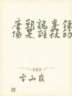 唐朝诡事录耿无伤是谁杀的