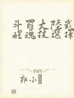 斗罗大陆武魂觉醒魂技选择封面