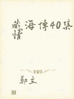 藏海传40集剧情