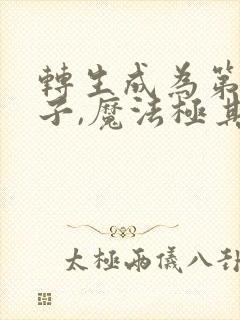 转生成为第七王子,魔法极其逆天封面