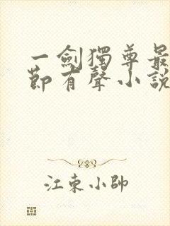 一剑独尊最新章节有声小说