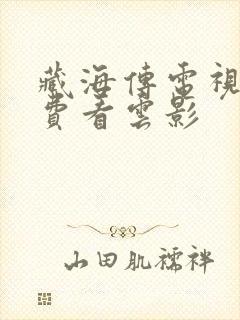 藏海传电视剧免费看云影封面