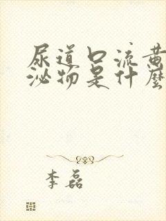 尿道口流黄色分泌物是什么病