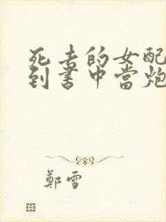 死去的女配又回到书中当炮灰