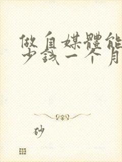 做自媒体能挣多少钱一个月封面