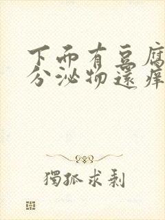 下面有豆腐渣状分泌物还痒用什么药