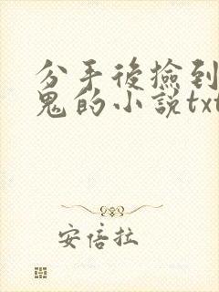 分手后捡到吸血鬼的小说txt封面