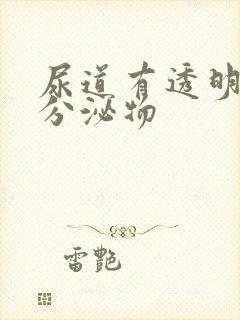 尿道有透明液体分泌物