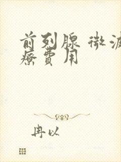 前列腺 微波治疗费用