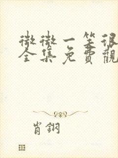 微微一笑很倾城全集免费观看正版封面