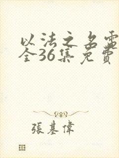 以法之名电视剧全36集免费观看