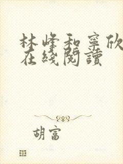 林峰和宁欣小说在线阅读
