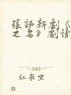 张译新剧《以法之名》剧情介绍