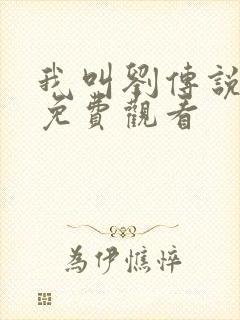 我叫刘传说全集免费观看封面