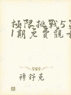 极限挑战5第11期免费观看