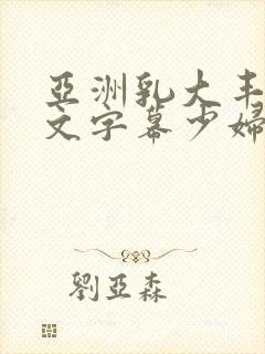 亚洲乳大丰满中文字幕少妇av