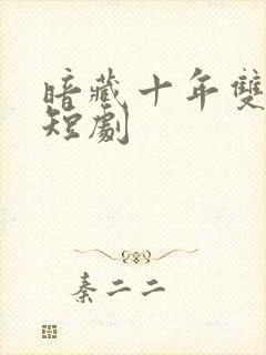 暗藏十年双男主短剧封面