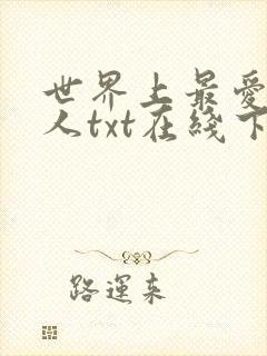 世界上最爱我的人txt在线下载