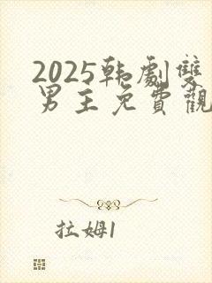 2025韩剧双男主免费观看