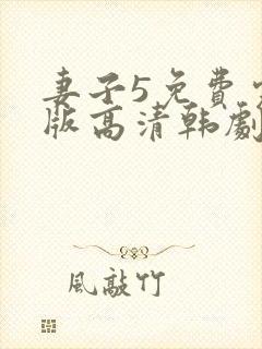 妻子5免费完整版高清韩剧