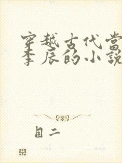 穿越古代当太子李辰的小说