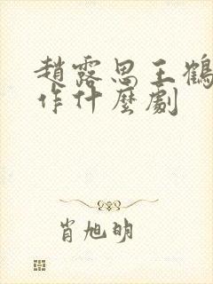 赵露思王鹤棣合作什么剧