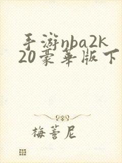 手游nba2k20豪华版下载中文版