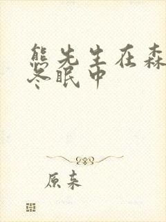 熊先生在森林里冬眠中