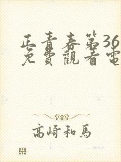 正青春第36集免费观看电视剧