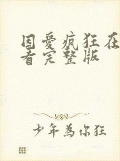 因爱疯狂在线观看完整版