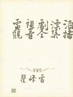 电视剧漂泊免费观看全集播放