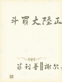 斗罗大陆正版服封面