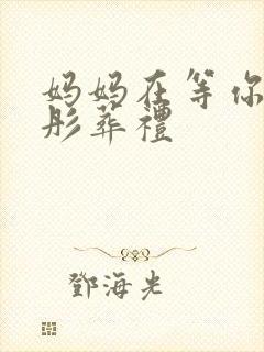 妈妈在等你赵迎彤葬礼封面