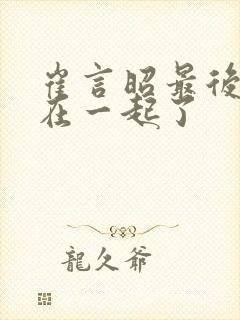 崔言昭最后和谁在一起了